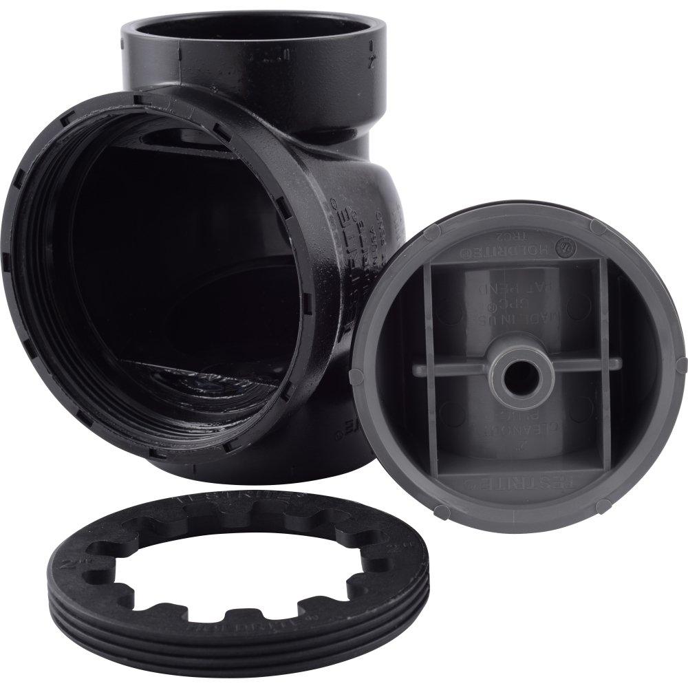 HOLDRITE HoldRite TRABS2A Testrite 2 in Cleanout DWV ABS Tee