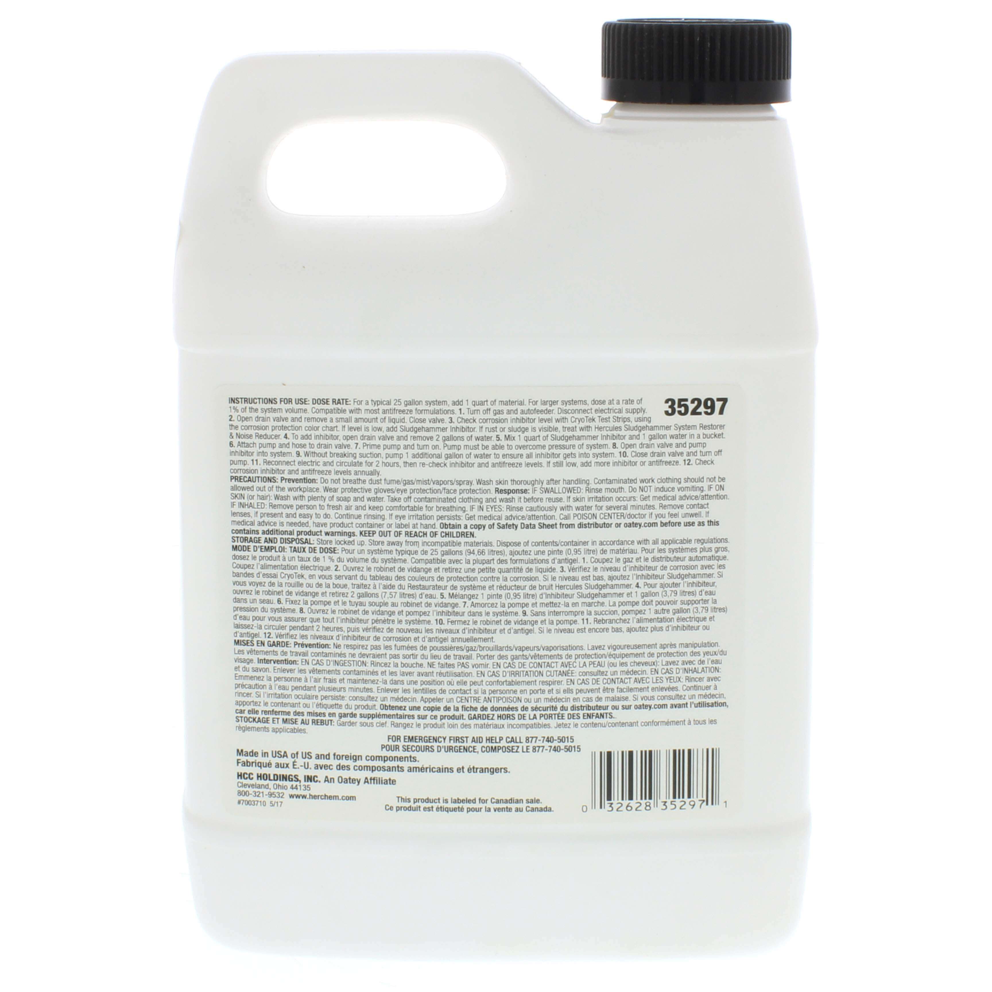 HERCULES Hercules 35-297 Sludgehammer 32 oz Hydronic System Cleaner