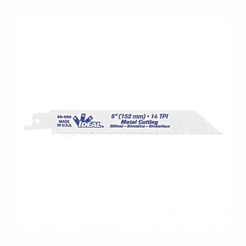 IDEAL Ideal 36-058 Blade Reciprocating Width: 3/4 IN Thickness: 035 IN Length: 6 IN Teeth Per Inch: 24 TPI