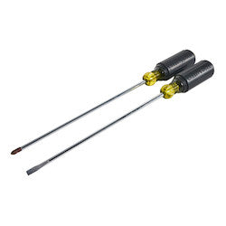 KLEIN TOOLS Klein Tools 85072 Screwdriver Set Long Blade Slotted and Phillips 2-Piece