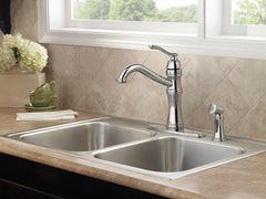 MOEN Moen 7245C Belfield Single Handle Kitchen Faucet with Side Spray
