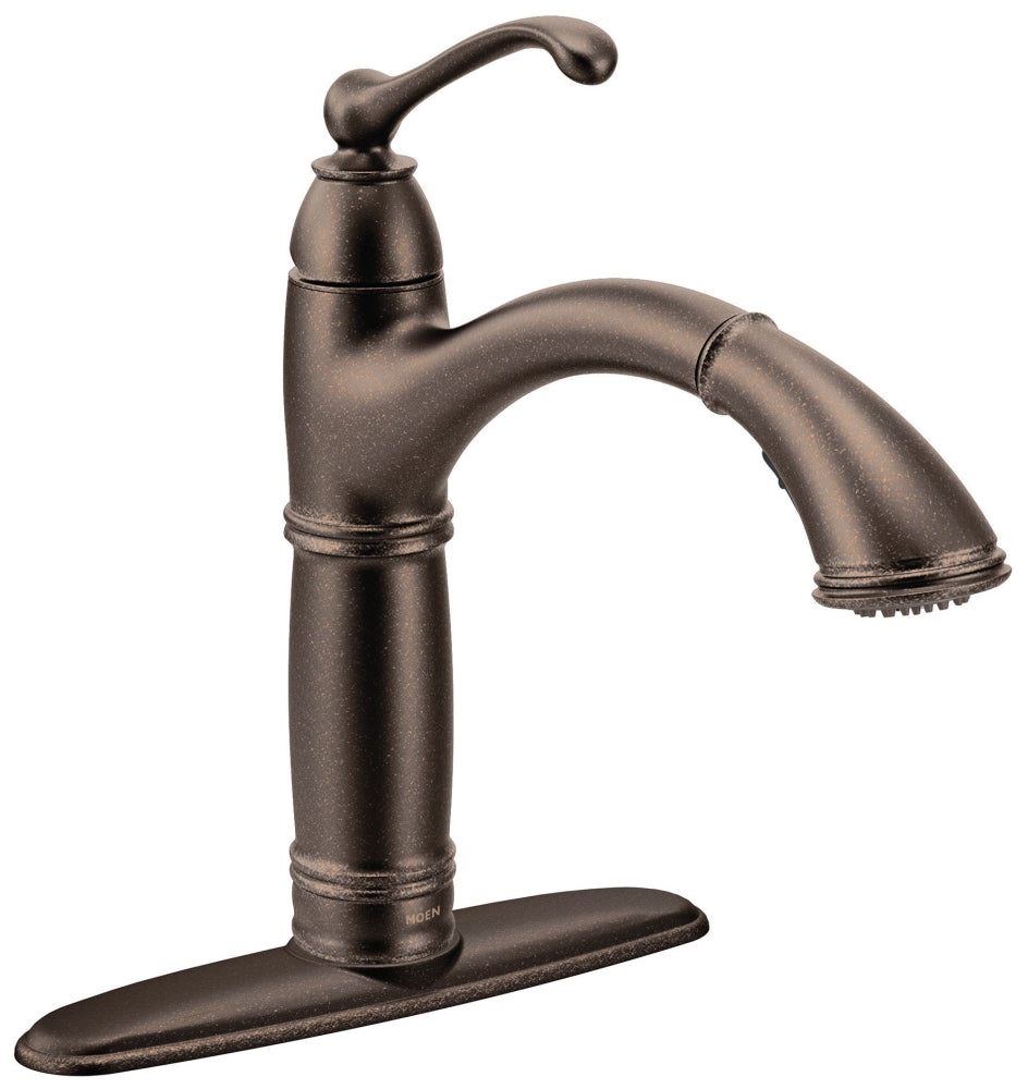 MOEN Moen 7295ORB Oil Rubbed Bronze One-Handle Pullout Kitchen Faucet