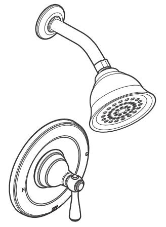 MOEN Moen T2112 Shower Faucet Chrome Posi-Temp R Trim Only