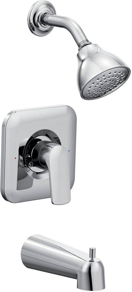 MOEN Moen T2813 Rizon One Handle Single Function Bathtub & Shower Faucet in Polished Chrome (Trim Only)