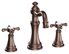MOEN Moen TS42114ORB Weymouth Two Handle Widespread Bathroom Sink Faucet in Oil Rubbed Bronze