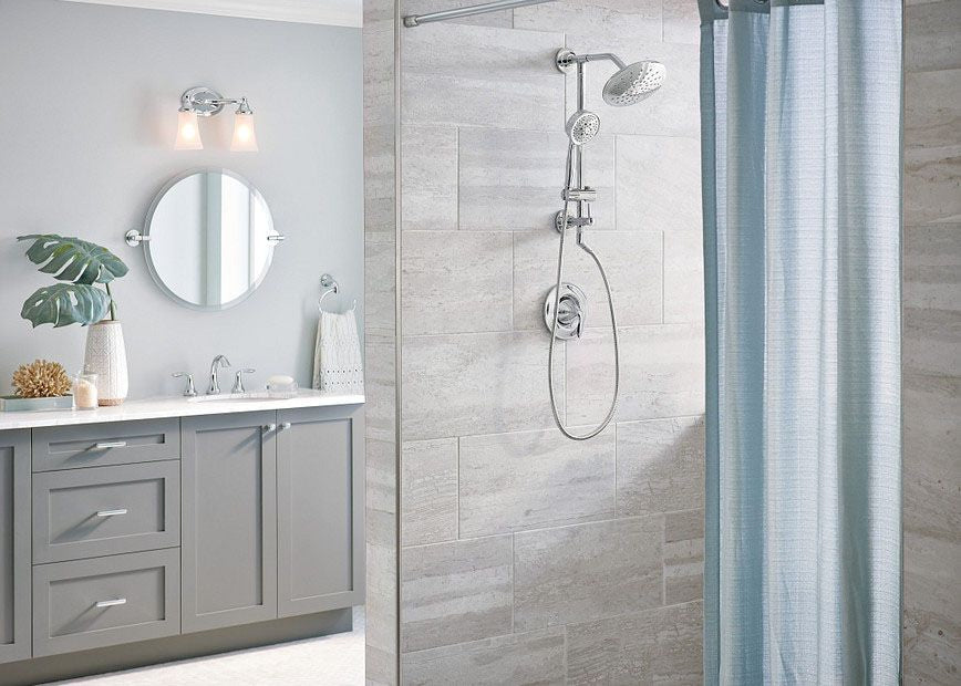 MOEN Moen TS3661NH Annex Shower Rail System with 2-Function Diverter in Chrome