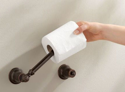 MOEN Moen YB5408ORB Kingsley Wall Mount Toilet Tissue Holder Oil Rubbed Bronze
