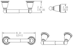 MOEN Moen YB2208ORB Brantford Wall Mount Toilet Tissue Holder in Oil Rubbed Bronze