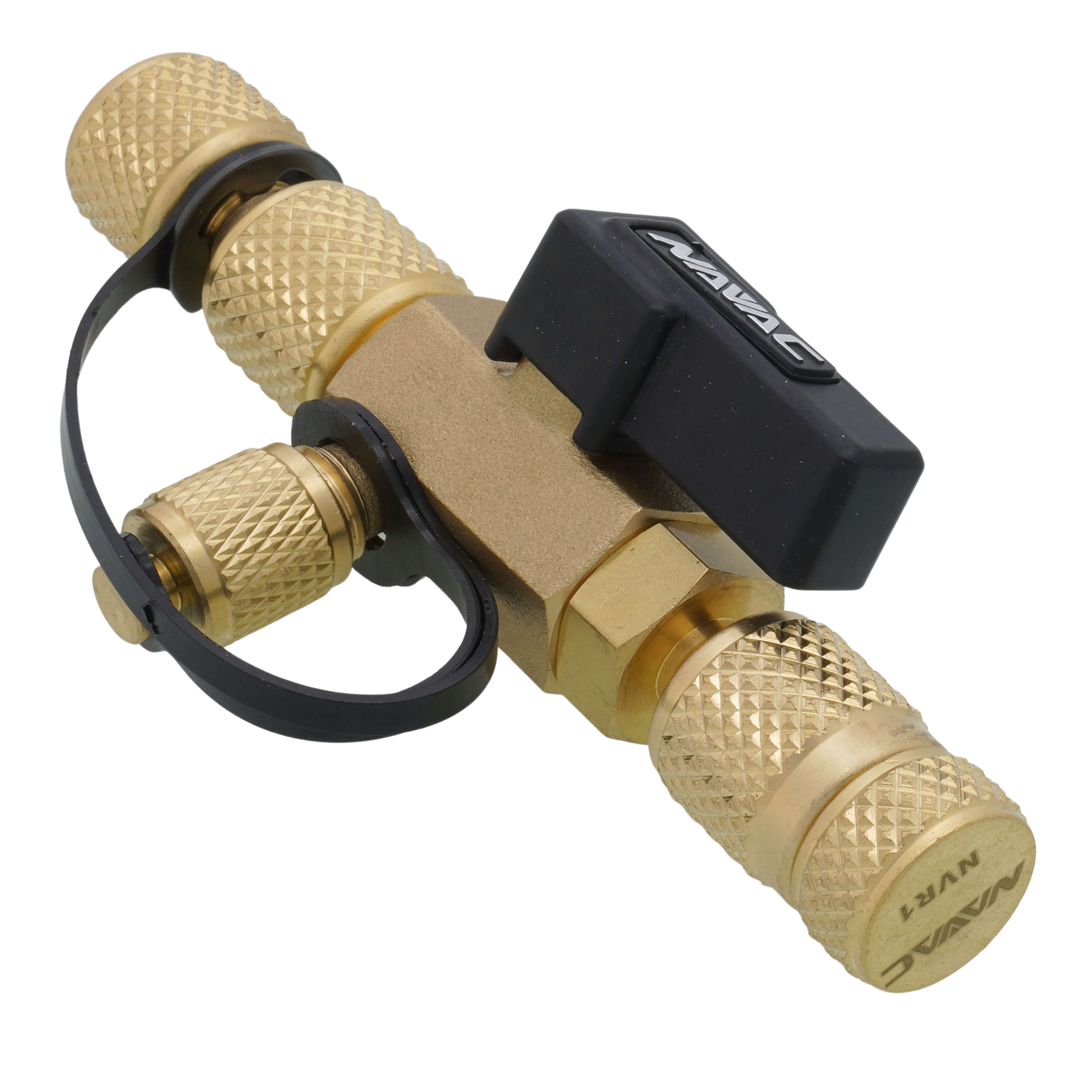 NAVAC Navac NEVK2 Pro Series Rapid Evacuation Kit with Valve Core Removal Tool and Hose (1/2 to 1/4 Fitting)