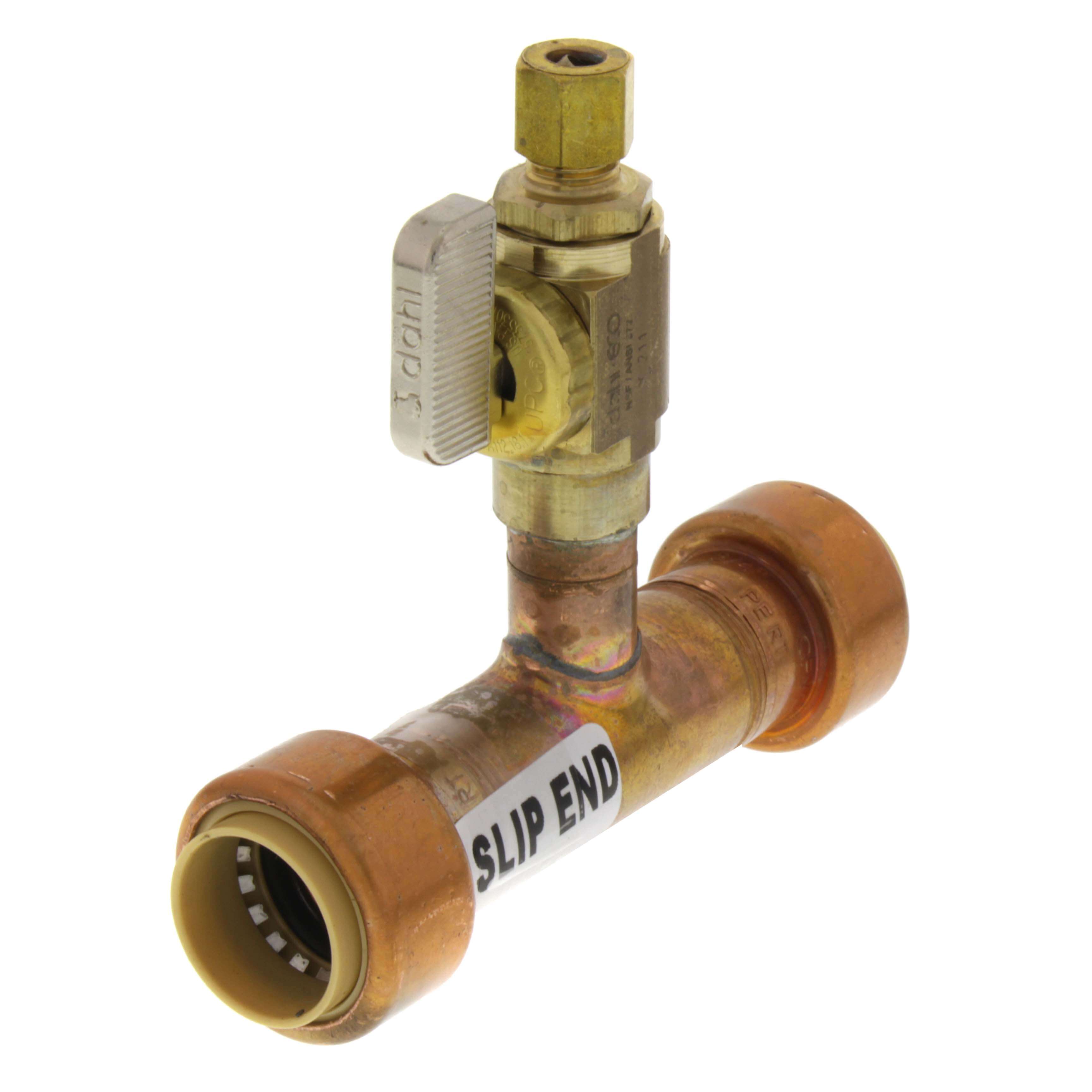 SIOUX CHIEF Sioux Chief 601Q30V PDQ 3/4 x 1/4 in. Female Sweat x OD Compression Brass Water Supply Fitting