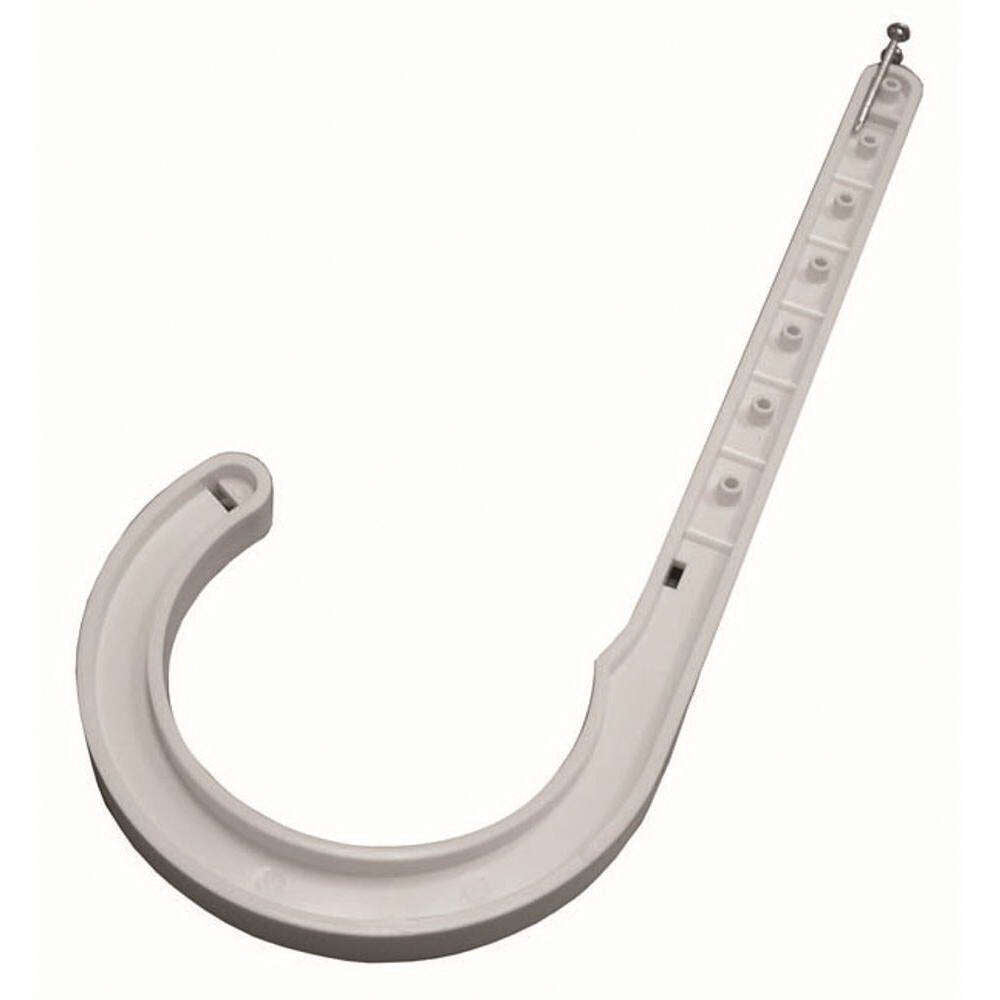 SIOUX CHIEF Sioux Chief 553-5W 1-1/4 in. CTS White ABS J Hook With Nail