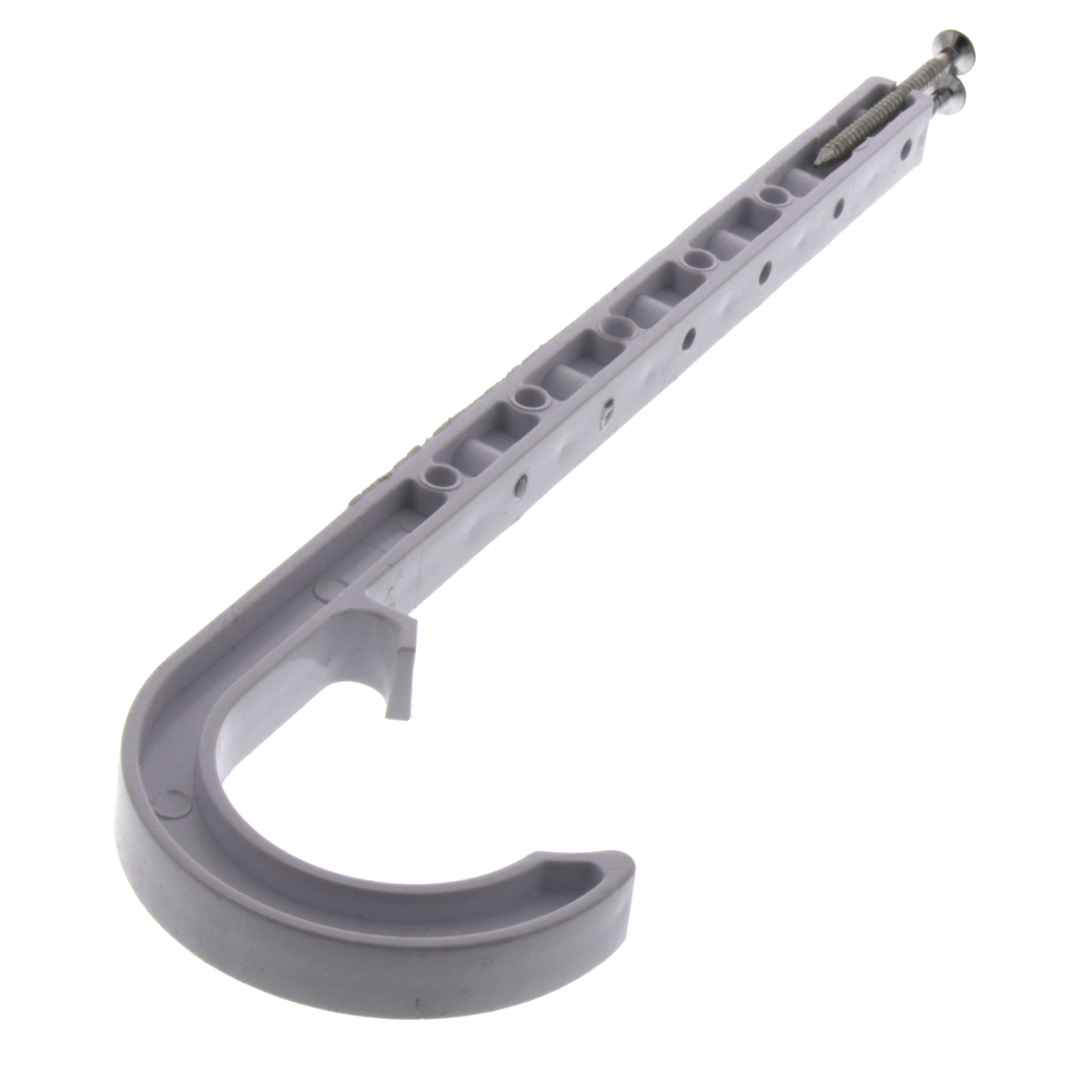 SIOUX CHIEF Sioux Chief 553-5W 1-1/4 in. CTS White ABS J Hook With Nail