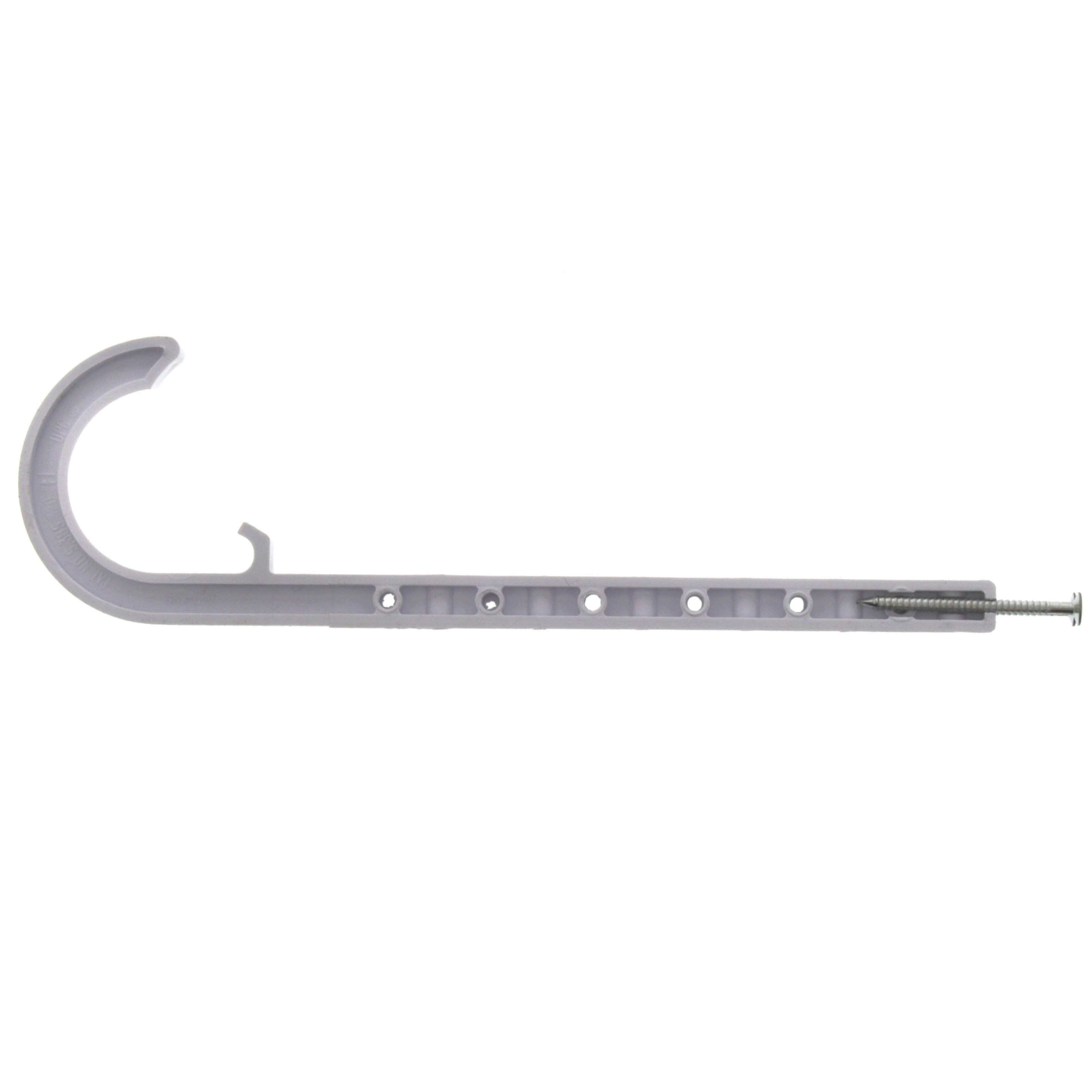 SIOUX CHIEF Sioux Chief 553-5W 1-1/4 in. CTS White ABS J Hook With Nail