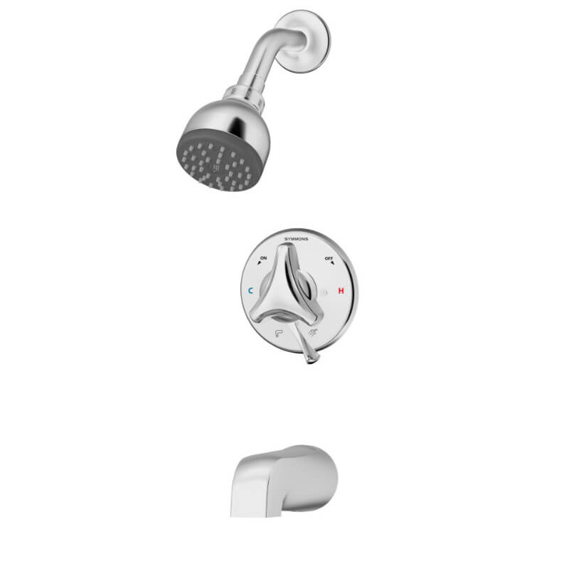 SYMMONS Symmons S-9602-P Origins Tub/Shower System w/ Secondary Integral Diverter Tri-Star Handle
