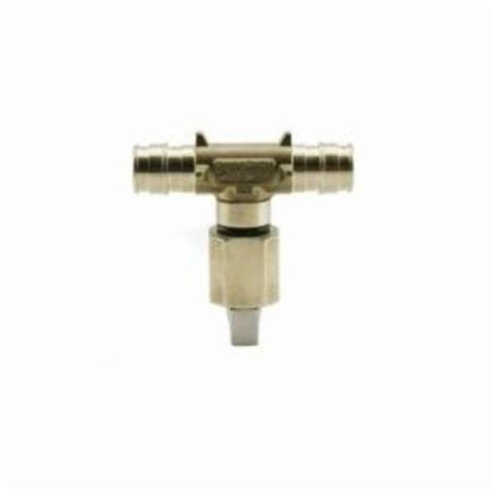 UPONOR Uponor LF4455050 ProPEX 1/2 x 1/2 x 1/4 in Brass PEX Expansion x Compression Ice Maker Tee