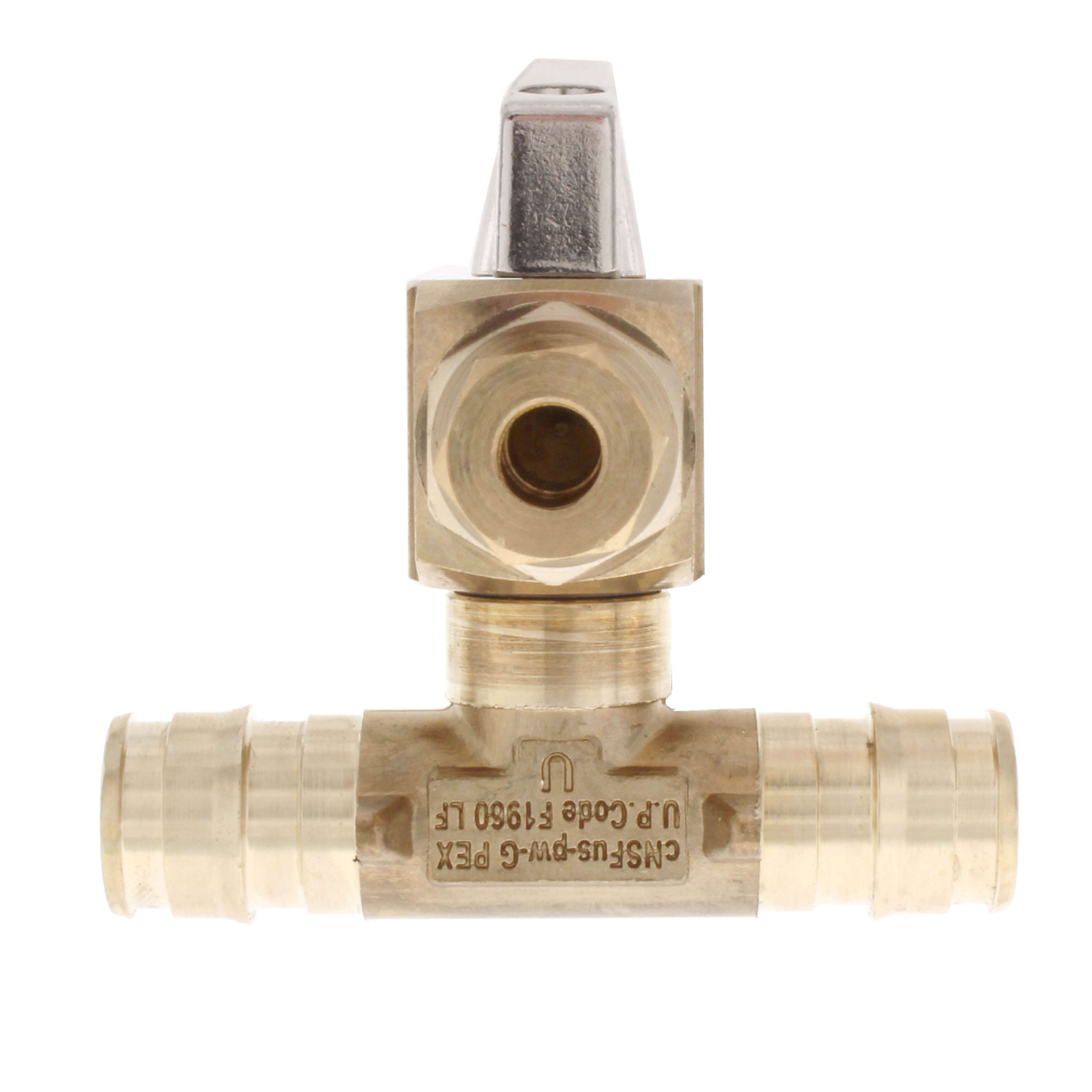 UPONOR Uponor LF4455050 ProPEX 1/2 x 1/2 x 1/4 in Brass PEX Expansion x Compression Ice Maker Tee