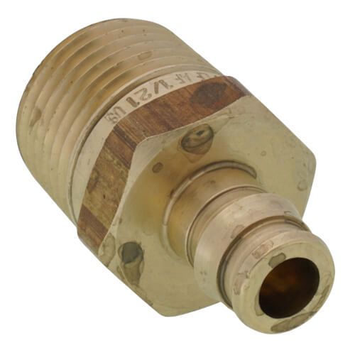 UPONOR Uponor LF4523850 ProPEX® 3/8 in. Brass PEX Expansion x 1/2 in. MPT Adapter