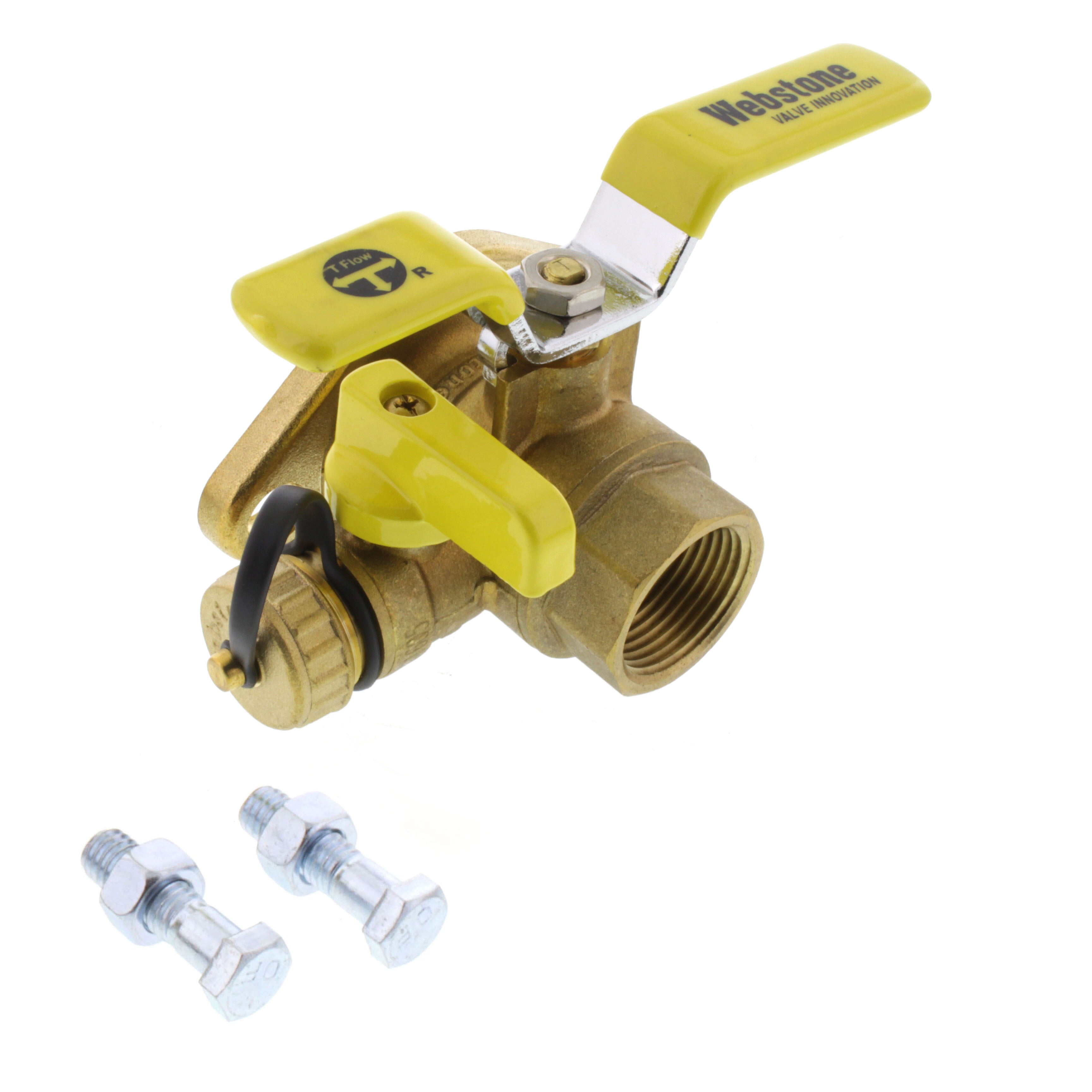 WEBSTONE Webstone 41414 1 Threaded Isolator Flange w/ Drain & Rotating Flange