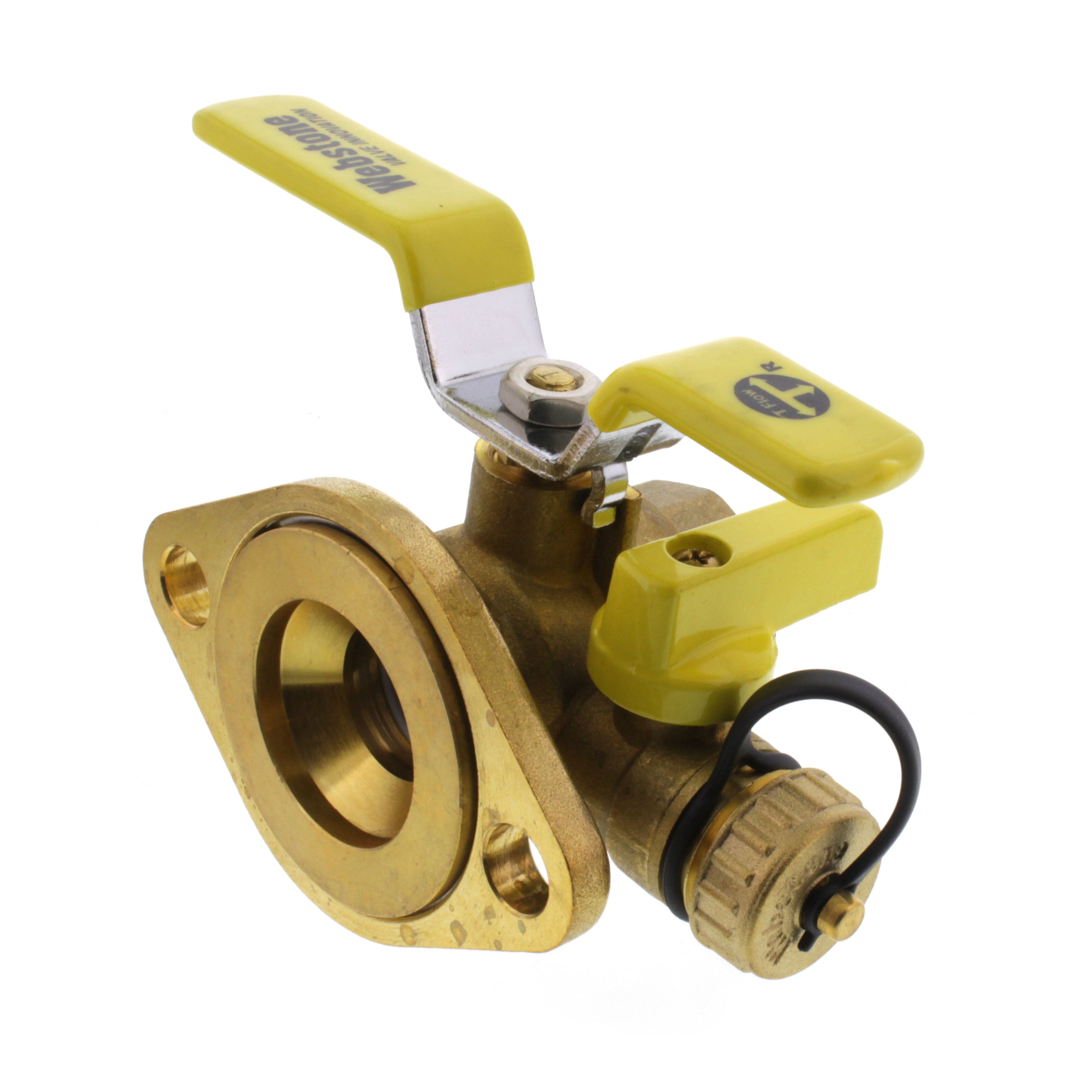 WEBSTONE Webstone 41414 1 Threaded Isolator Flange w/ Drain & Rotating Flange