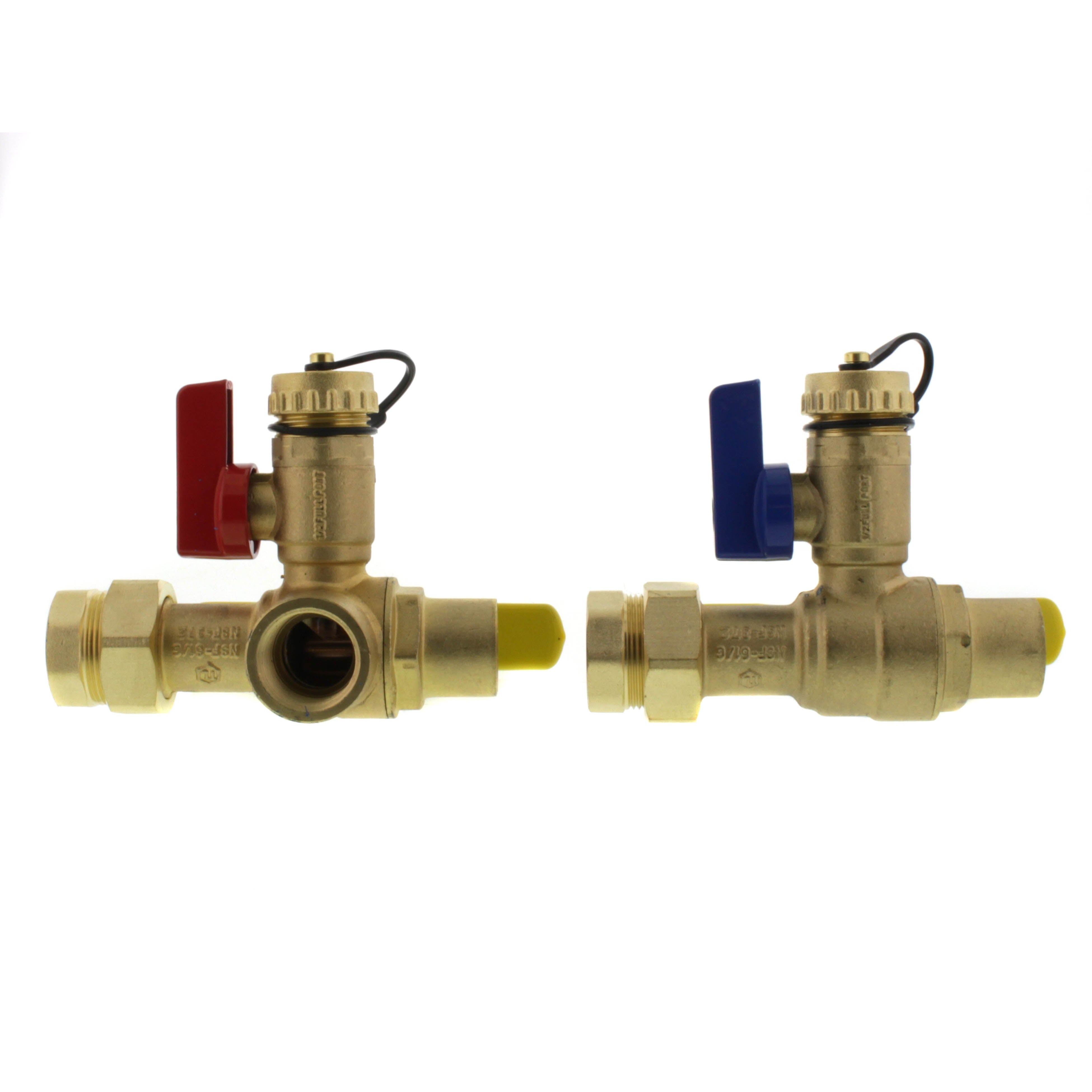 WEBSTONE Webstone H-54443WPR 3/4 FIP Union x SWT Lead-Free E-X-P E2 Tankless Water Heater Service Valve Kit