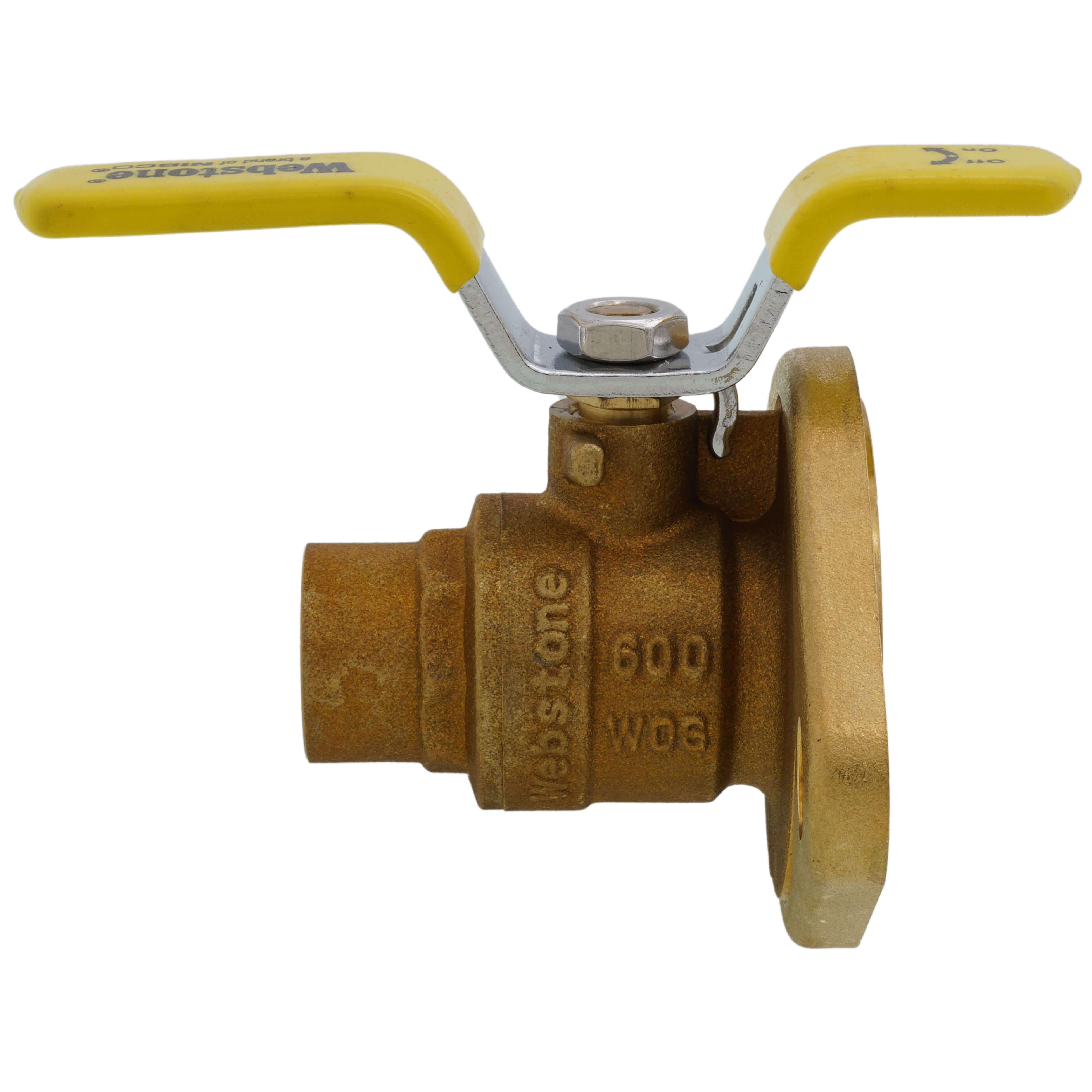 WEBSTONE Webstone 51403 3/4 Sweat Uni-Flange Isolator Ball Valve w/ Detachable Rotating Flange