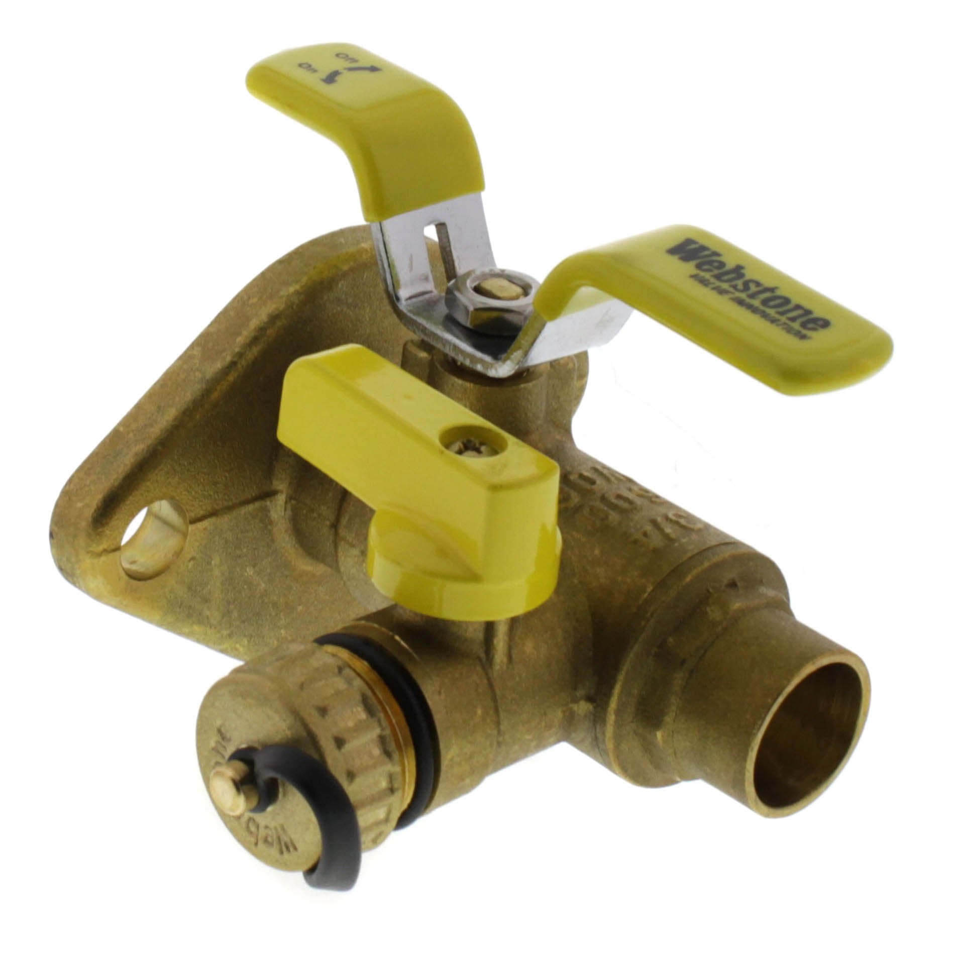 WEBSTONE Webstone 50413 The Isolator® Uni-Flange Ball Valves 600WOG 3/4 Sweat Flange