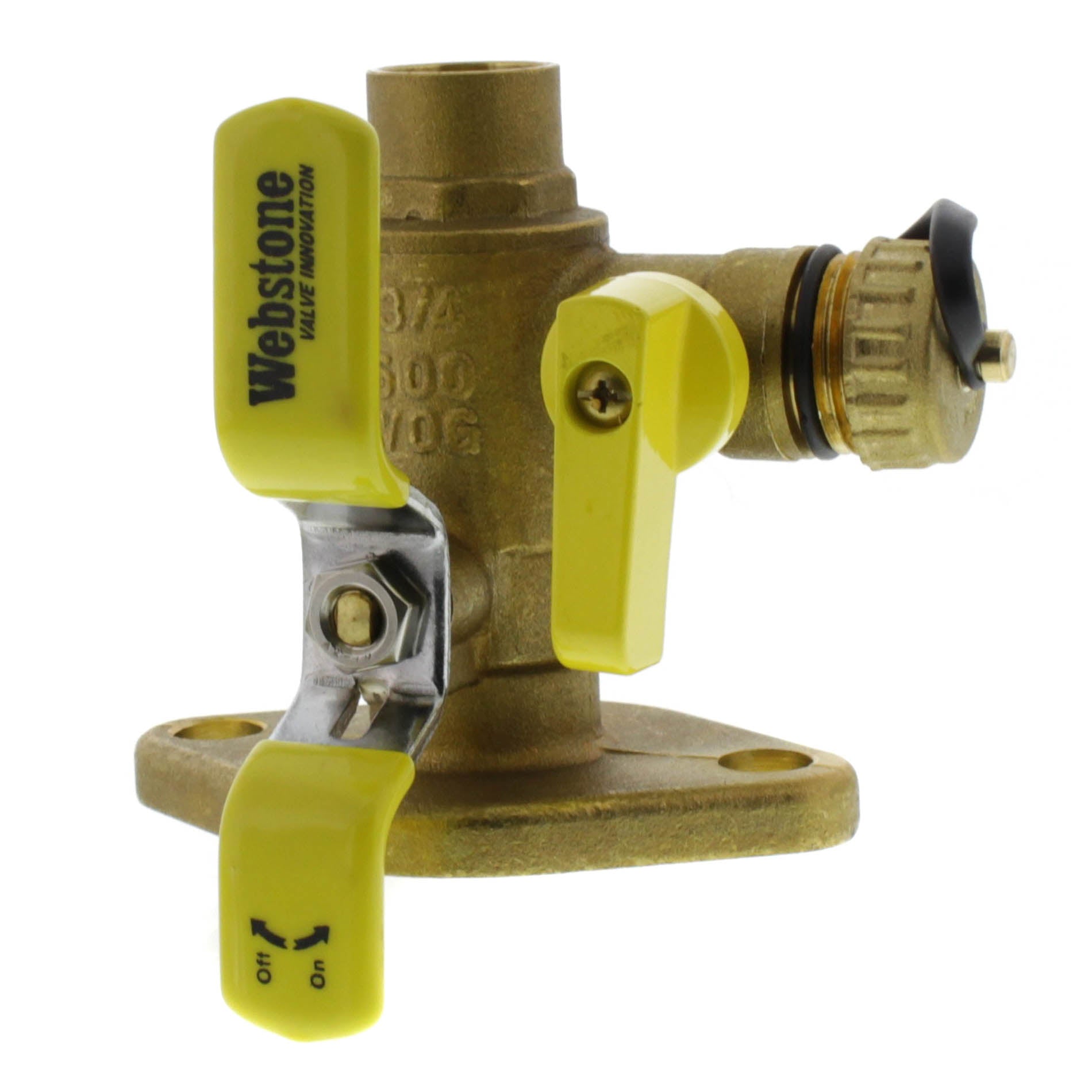 WEBSTONE Webstone 50413 The Isolator® Uni-Flange Ball Valves 600WOG 3/4 Sweat Flange