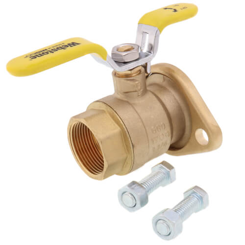 WEBSTONE Webstone 41405W 1-1/4 Threaded Isolator Flange w/ Rotating Flange - Lead Free