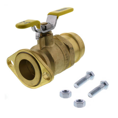 WEBSTONE Webstone 81407HV 2 Press Full Port Forged Brass Uni-Flange Isolator Flange