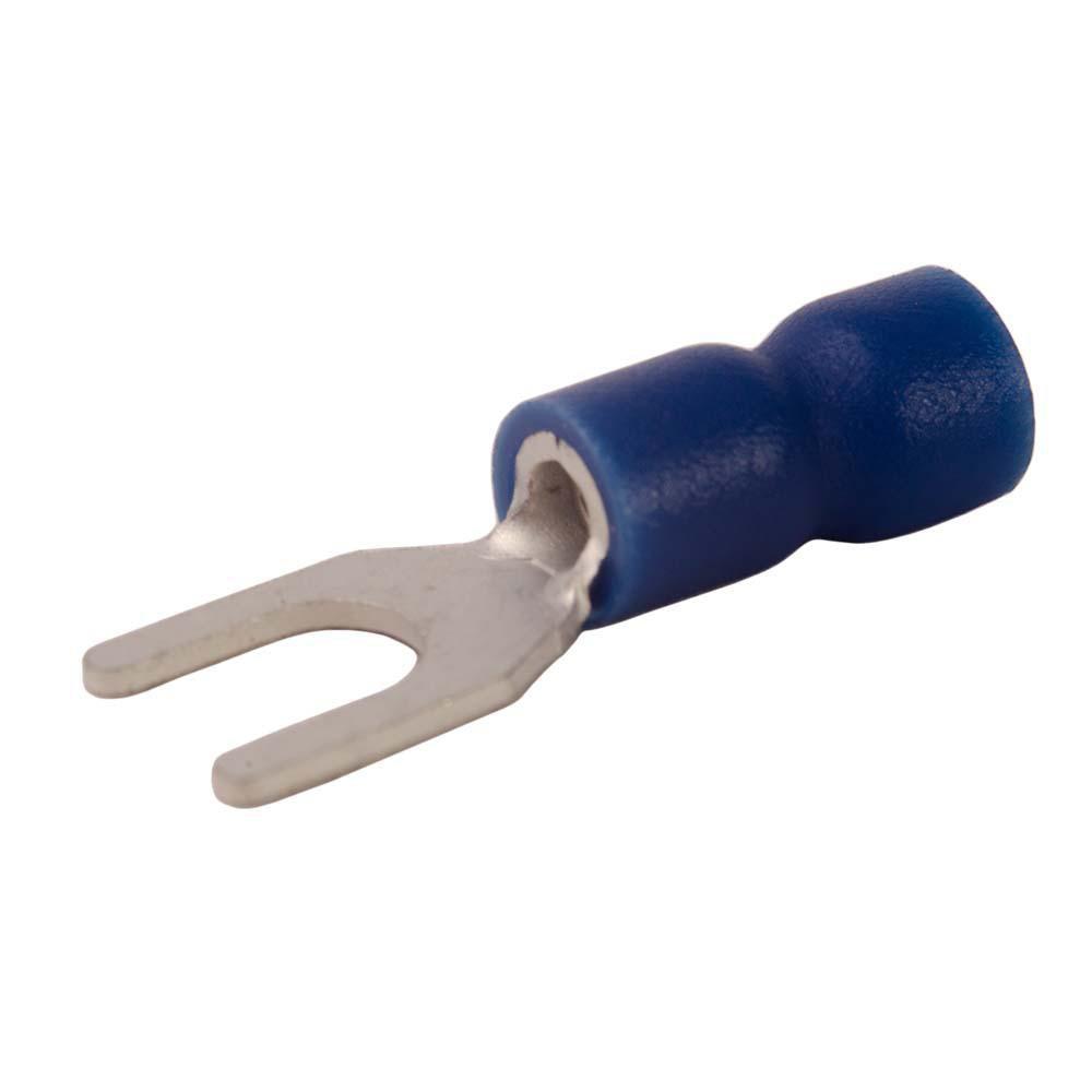 DIVERSITECH Diversitech 6227 Terminal in Blue/Silver 16-14WR #8 Stud Insulated Spades 22/Pack