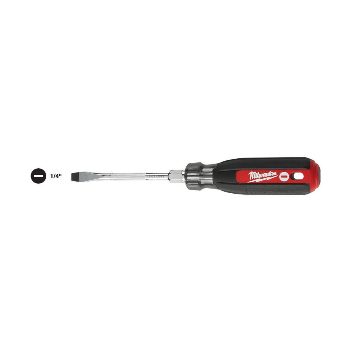 MILWAUKEE Milwaukee 48222821 Cushion Grip Screwdriver 1/4 in Slotted 11.8 in