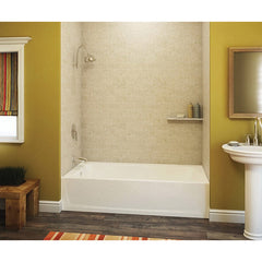Aquatic 6030CTR-WH Aquatic 6030CTR-WH Right Drain Alcove Bathtub 37 Gal 60 in L x 31-1/4 in W x 16-1/2 in H