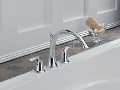 DELTA FAUCET Delta Faucet T2738-CZ Lahara Two Handle Roman Tub Faucet Power Trim Only