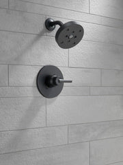 DELTA FAUCET Delta Faucet T14059-BL Trinsic Single Handle Pressure Balancing Valve Trim in Matte Black