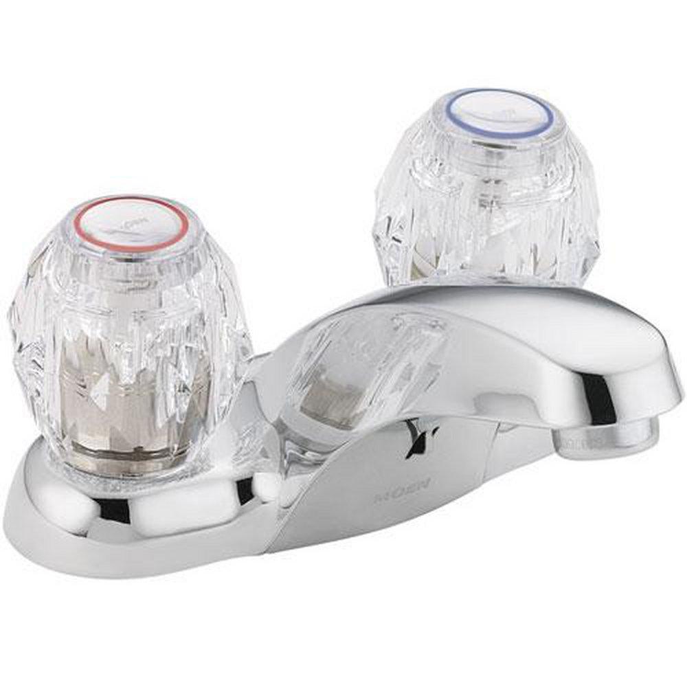 MOEN Moen 64900 Chateau Two Handle Centerset Bathroom Sink Faucet in Chrome