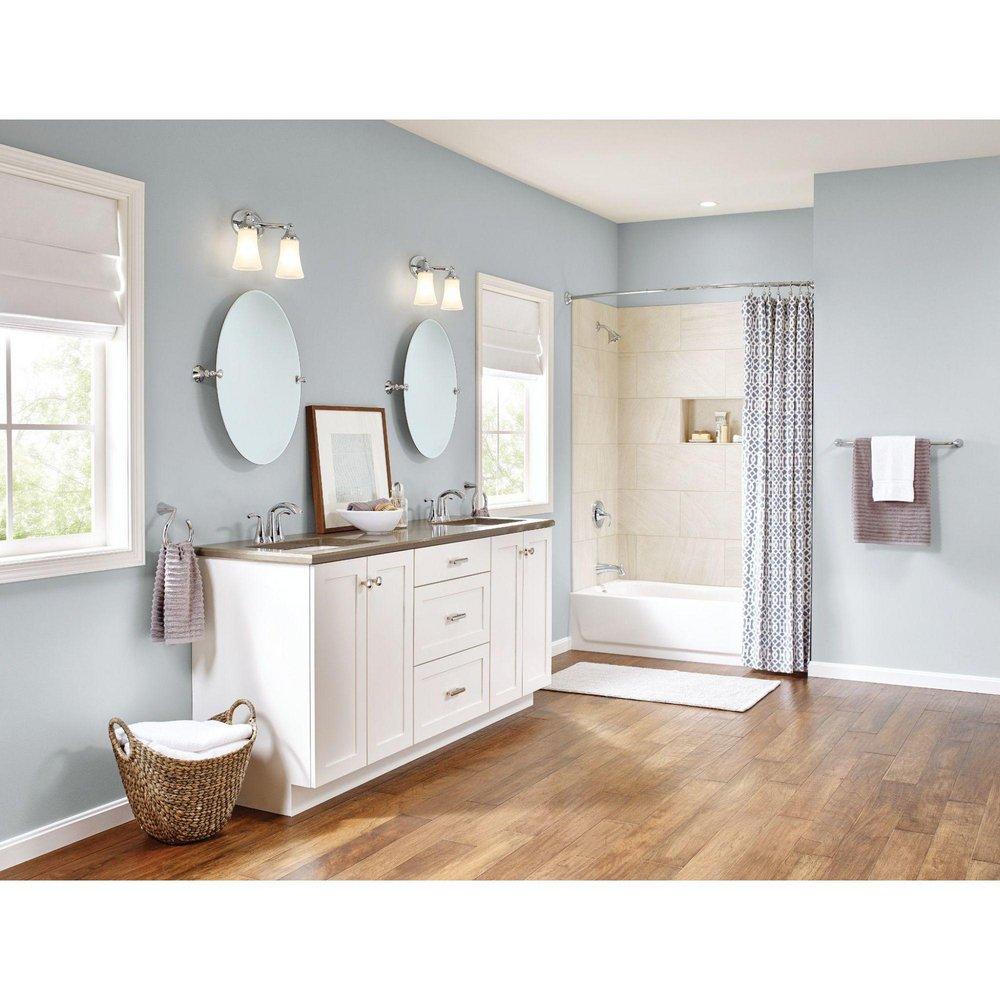MOEN Moen 66172 Glyde Two Handle Centerset Bathroom Sink Faucet in Chrome