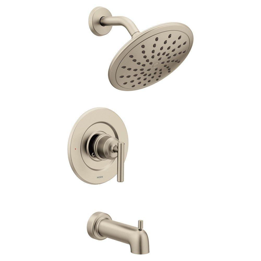 MOEN Moen T3003EPBN Gibson One Handle Single Function Bathtub & Shower Faucet in Brushed Nickel (Trim Only)
