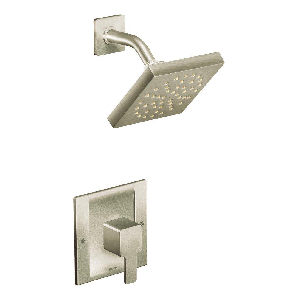 MOEN Moen TS2712BN 90 Degree One Handle Single Function Shower Faucet in Brushed Nickel (Trim Only)