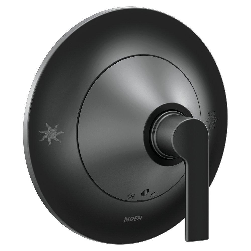 MOEN Moen TS2201BL Doux Single Handle Pressure Balancing Valve Trim in Matte Black