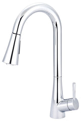 PIONEER INDUSTRIES Pioneer k-5020 Olympia Kitchen Faucet, 1.8 gpm Flow Rate, Polished Chrome, 1 Handles, 1 Faucet Hole
