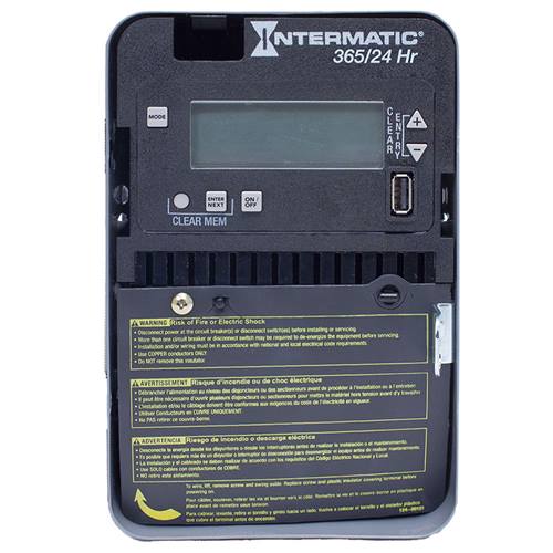 INTERMATIC Intermatic ET2105C 365/24HR 1XSPST ELECTRTYPE 1 STL ENCL