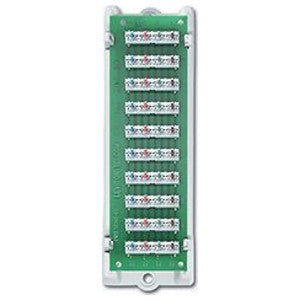 LEVITON Leviton 47689-B 1x9 Bridged Telephone Module with ABS Bracket and 110 Punch Down Tool