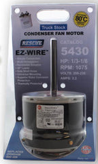 US MOTORS US Motors 5430 Rescue EZ-Wire 1/6 - 1/3 HP 1075 RPM 208/230V Single Phase Condenser Motor