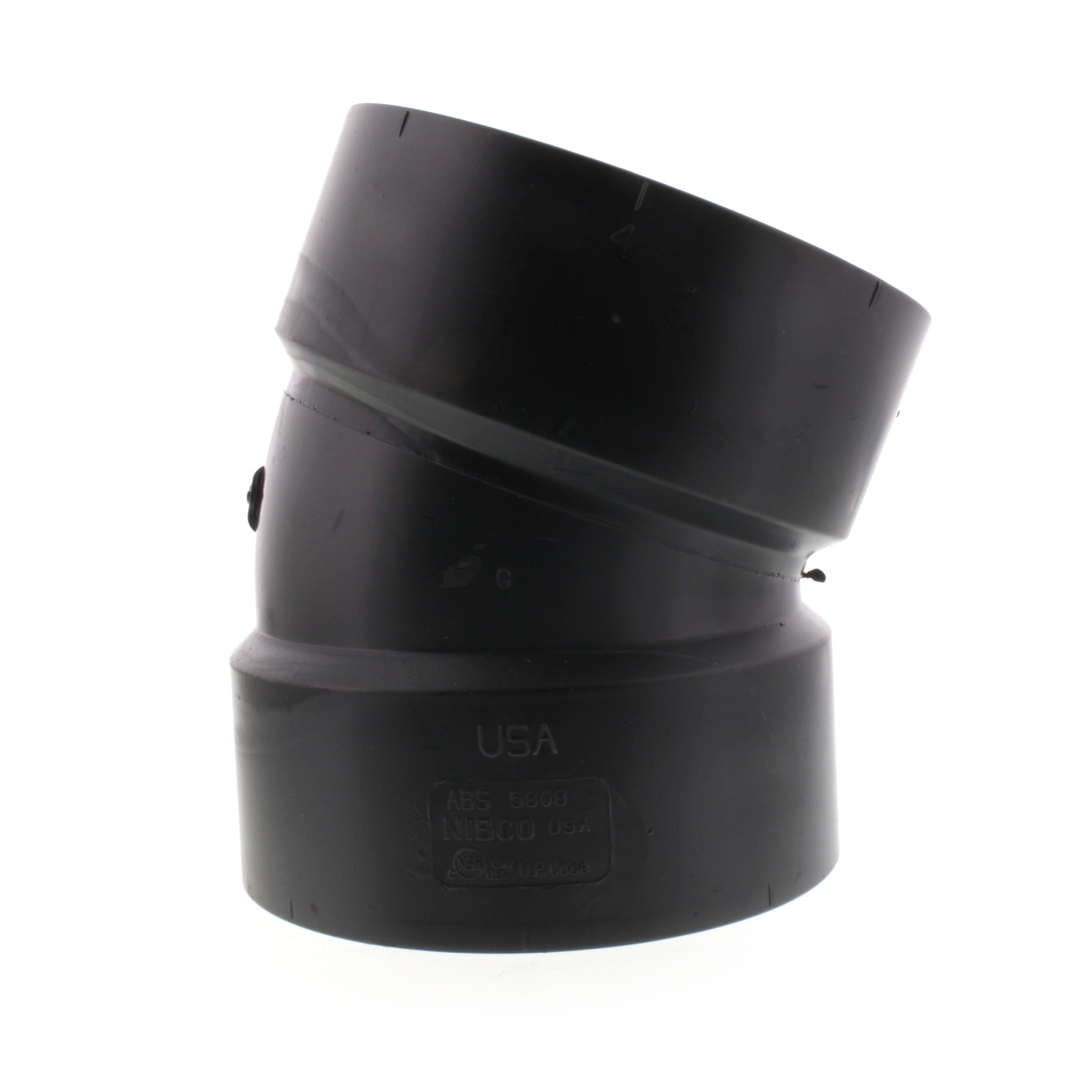NIBCO NIBCO I079450 DWV Elbow 4 in Nominal Hub End Style ABS