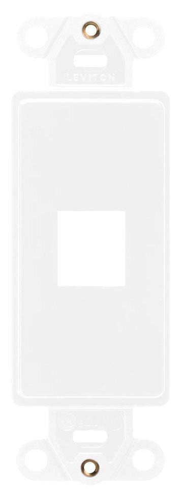 LEVITON Leviton 41641-W QuickPort Decora Insert, 1-Port, White