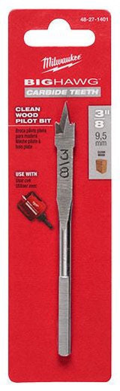 MILWAUKEE Milwaukee 48-27-1401 Big Hawg with Carbide Teeth Clean Wood Pilot Bit