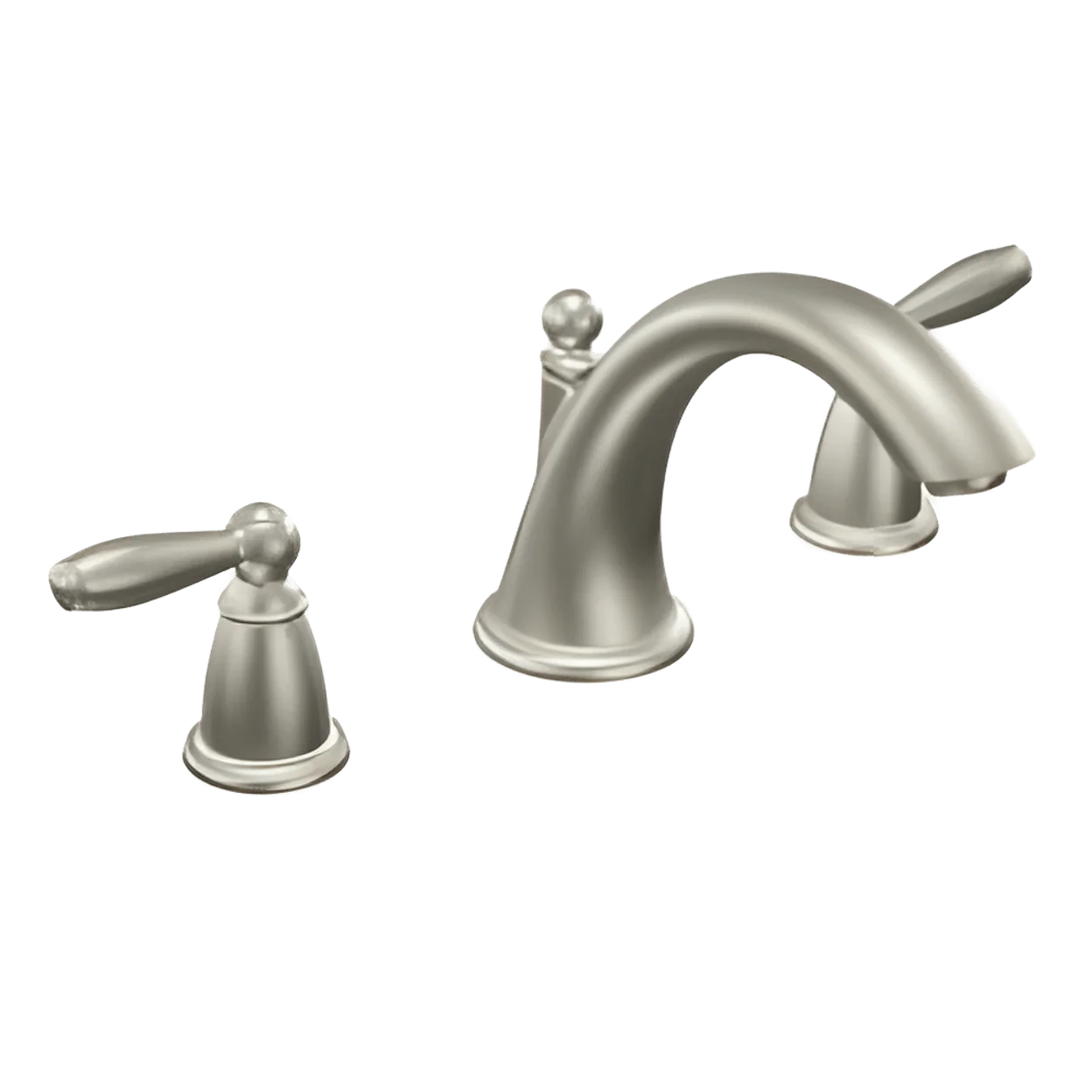MOEN Moen T4943BN Brantford 2-Handle Roman Tub Faucet 10 to 16 in Center Nickel Trim Only