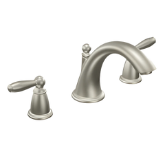 MOEN Moen T4943BN Brantford 2-Handle Roman Tub Faucet 10 to 16 in Center Nickel Trim Only