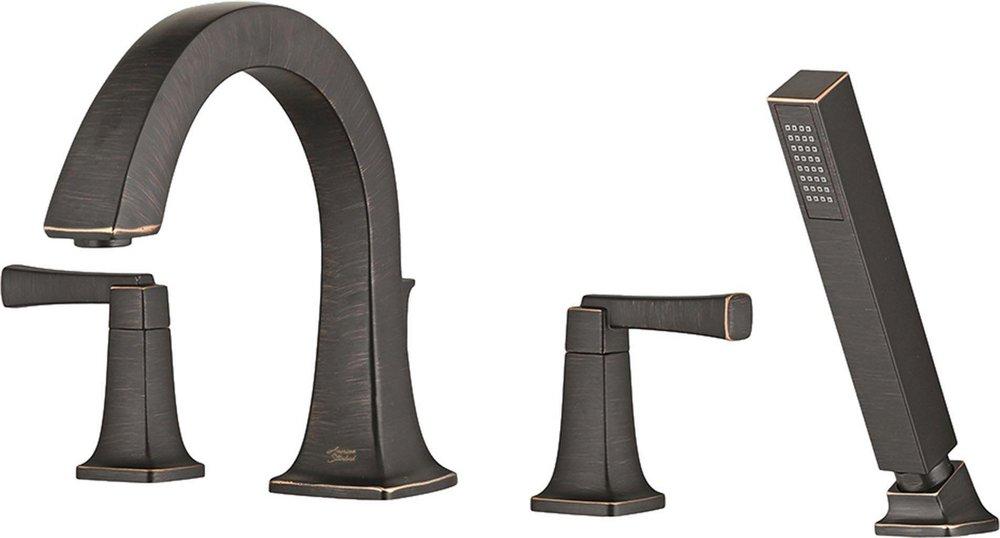 AMERICAN STANDARD American Standard T353901.295 Townsend Two Handle Roman Tub Faucet with Handshower Brushed Nickel