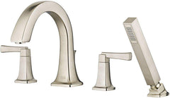 AMERICAN STANDARD American Standard T353901.295 Townsend Two Handle Roman Tub Faucet with Handshower Brushed Nickel